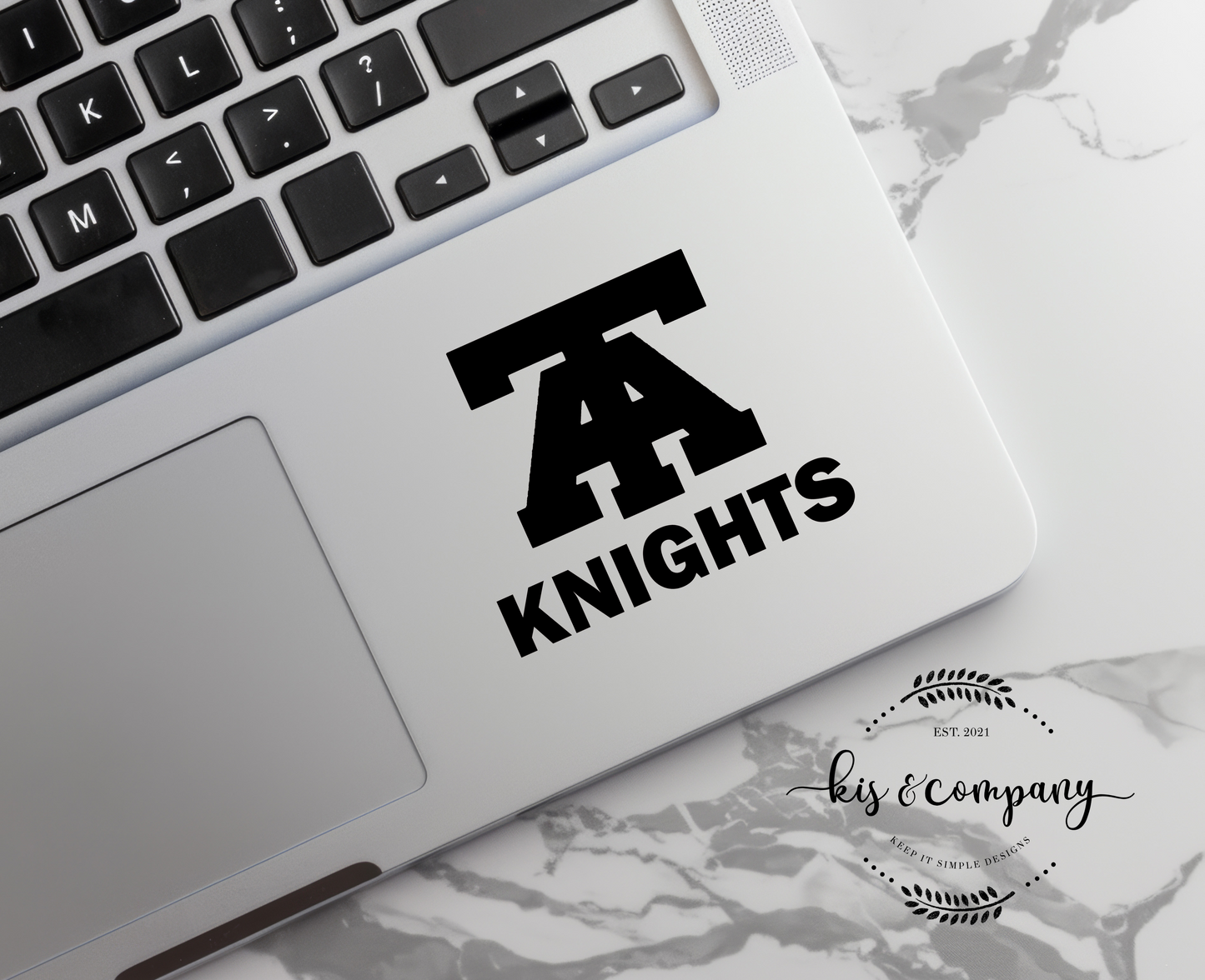 TA Knights Decal - black