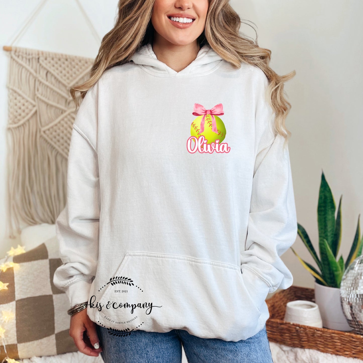 Personalized Softball 🥎 hoodie