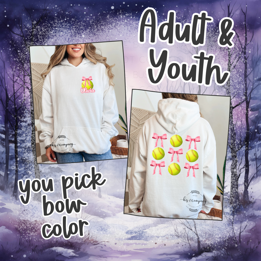 Personalized Softball 🥎 hoodie