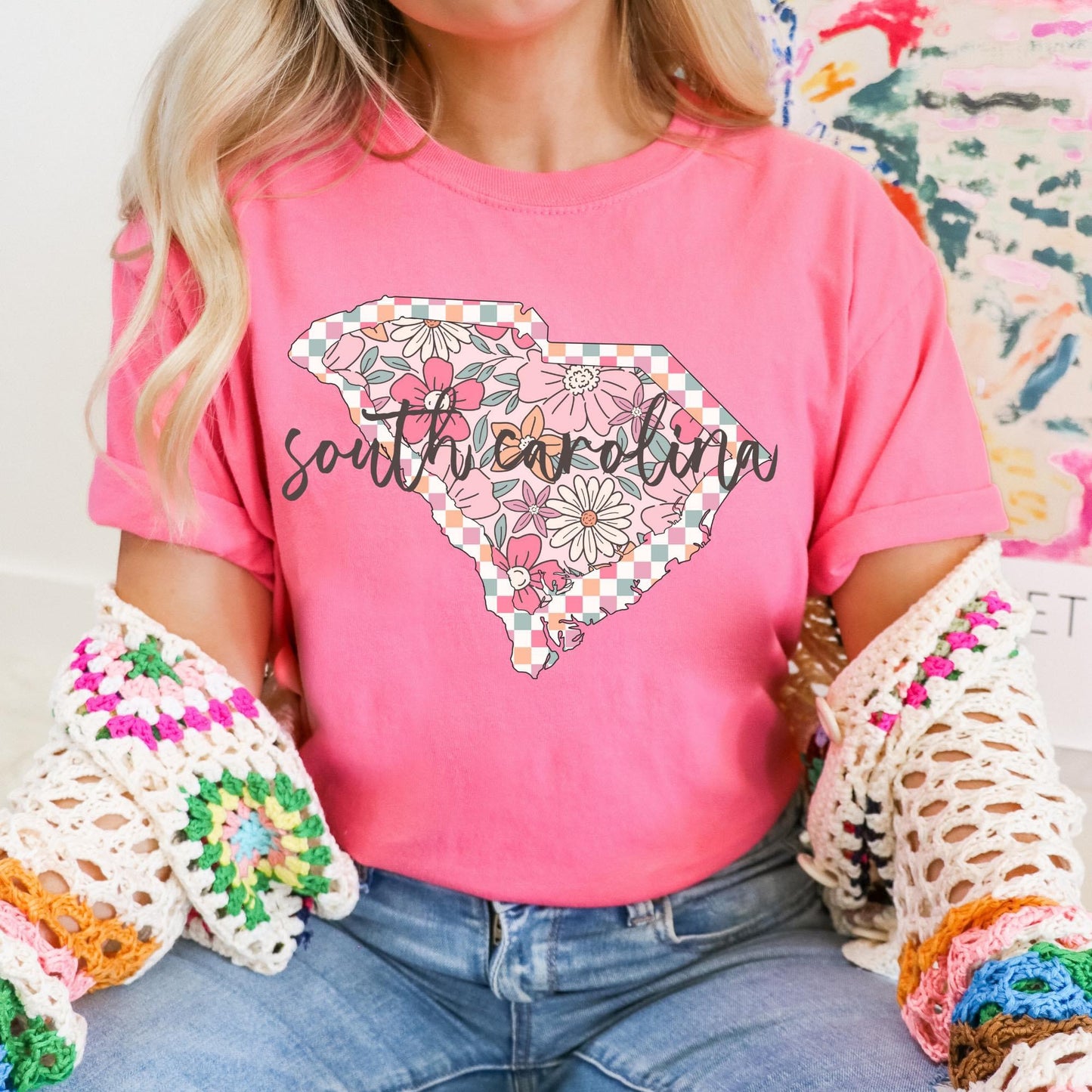 Pink State Tee