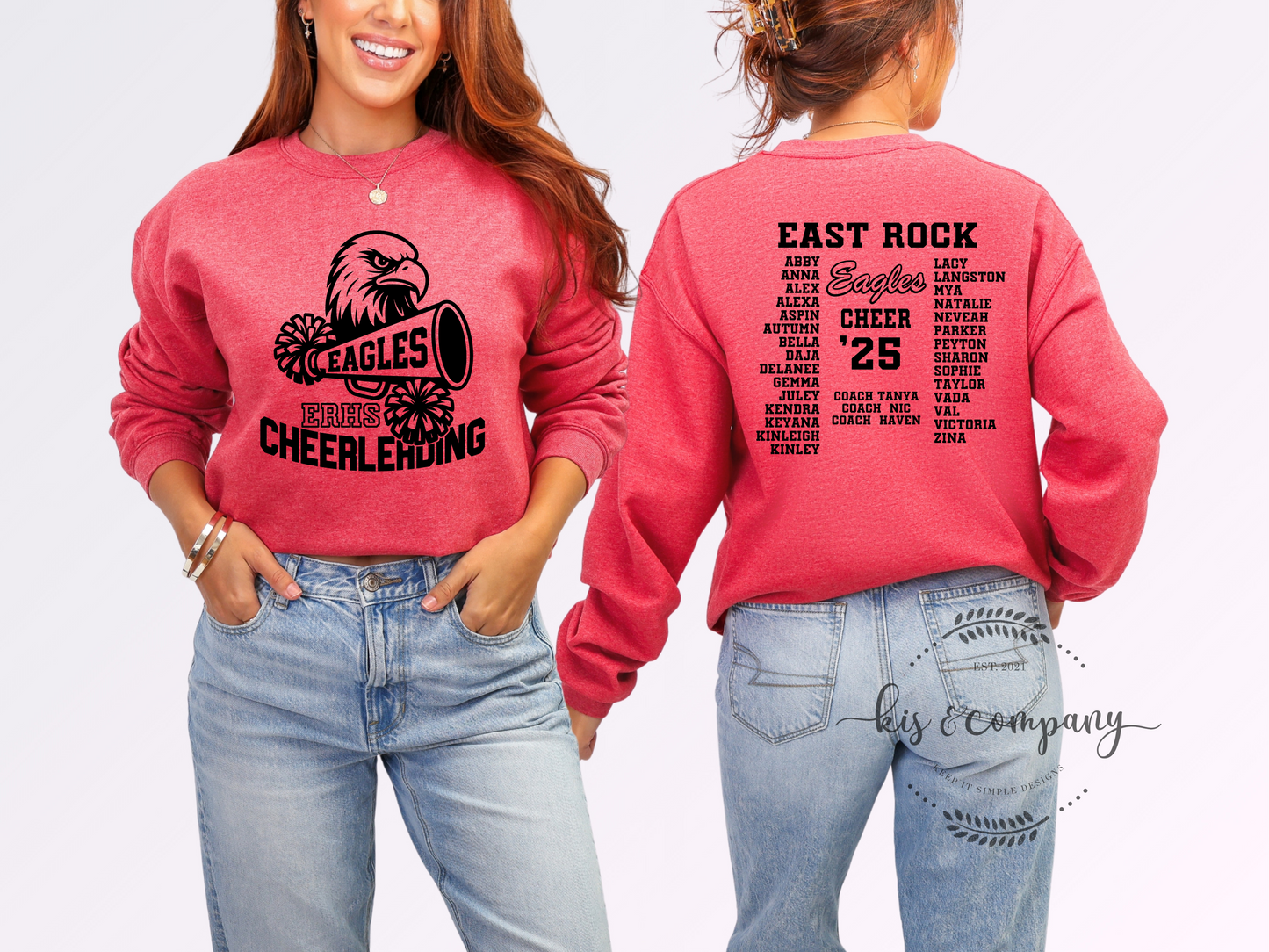 Eagles Cheerleading - ‘25 Roster on back