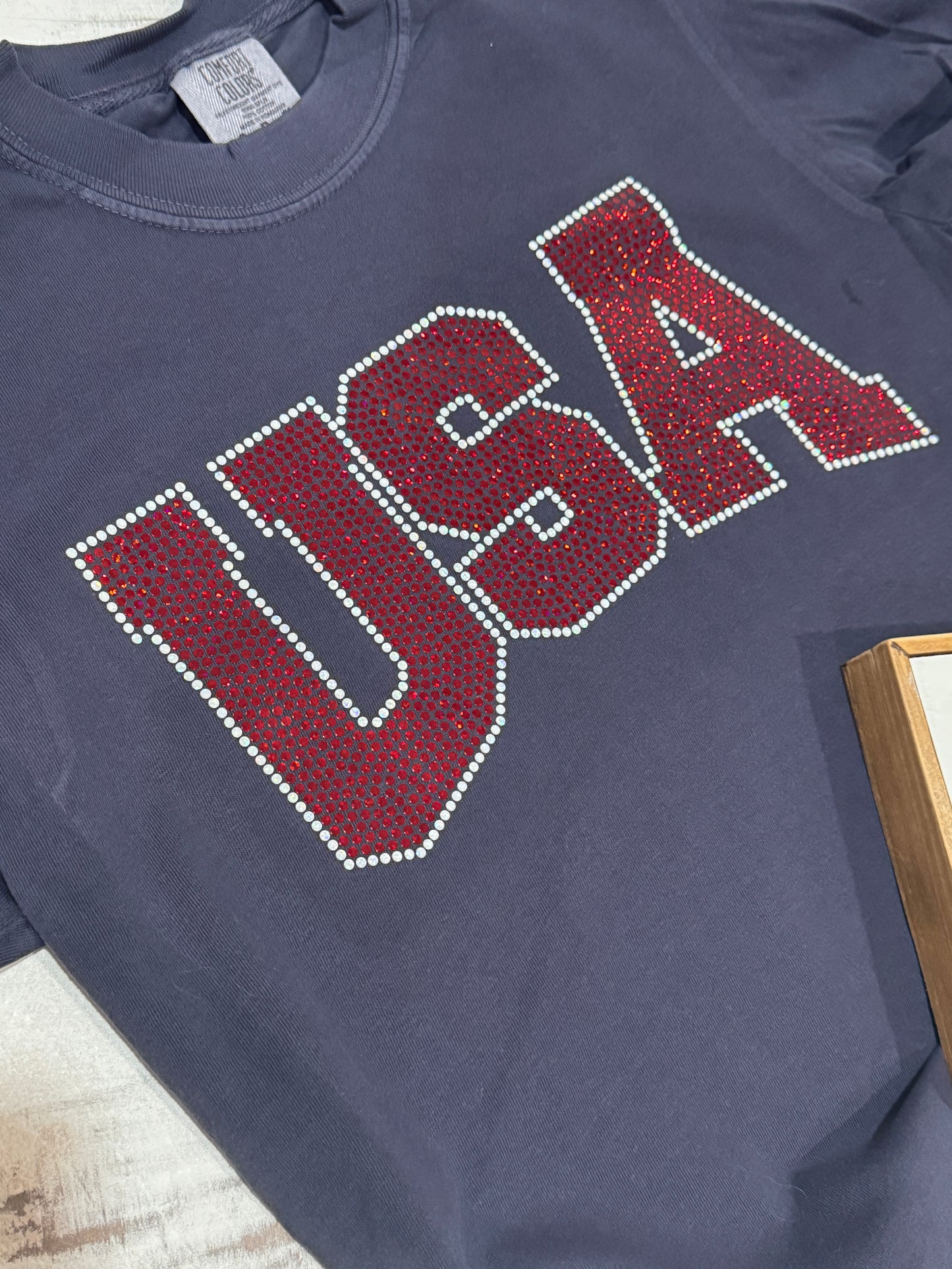USA Spangle and on navy