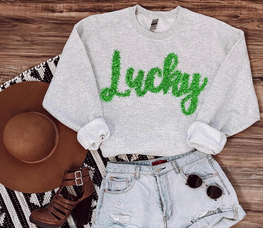 Lucky faux tinsel