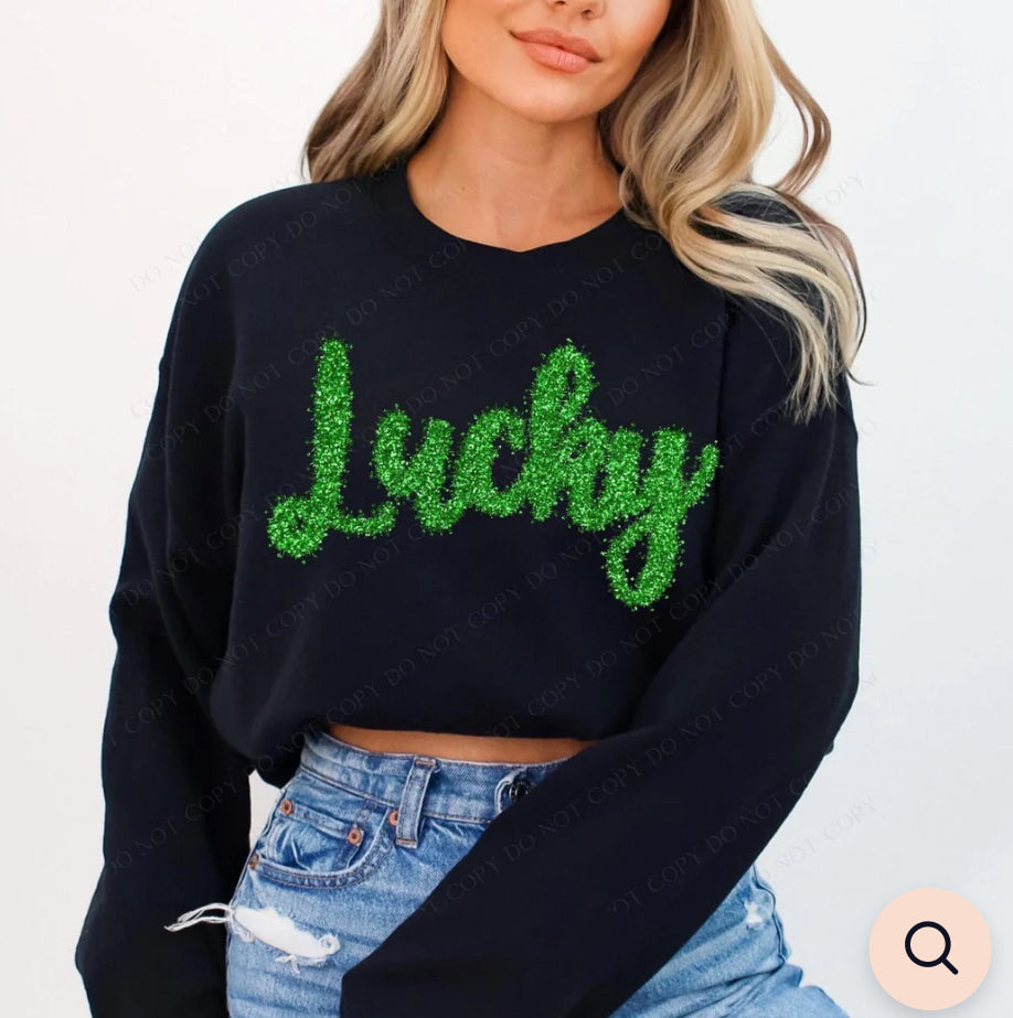 Lucky faux tinsel