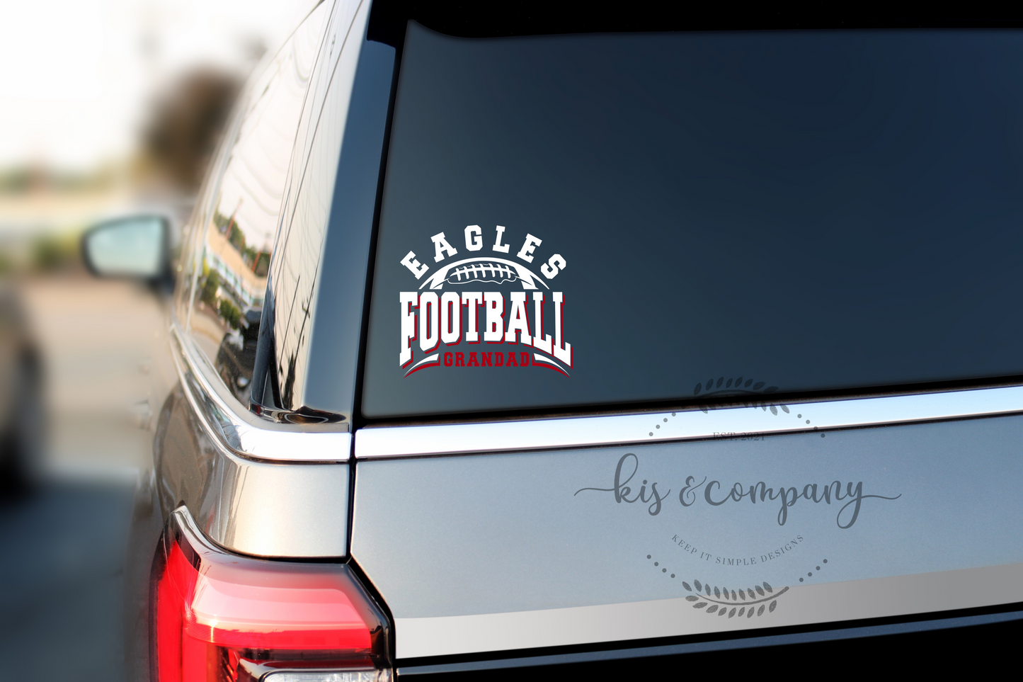 EAGLES football personalized Decal
