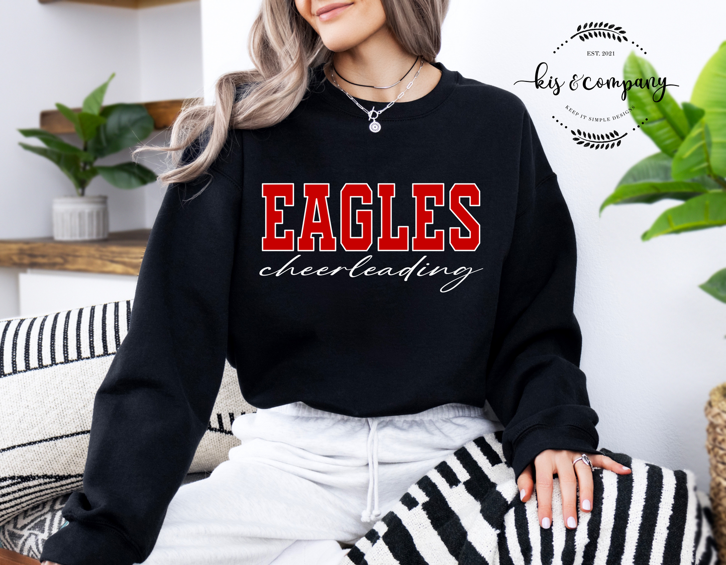EAGLES cheerleading - red or black
