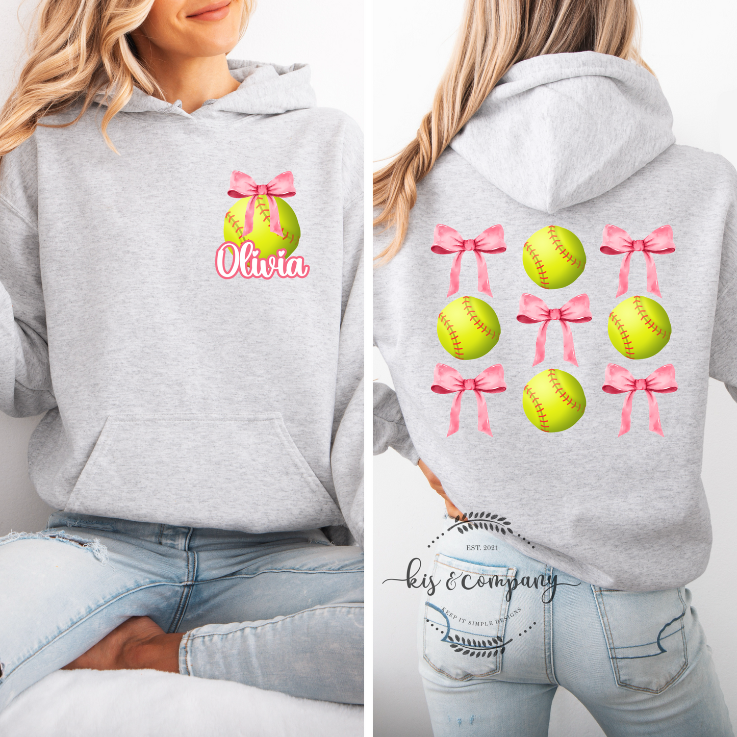 Personalized Softball 🥎 hoodie