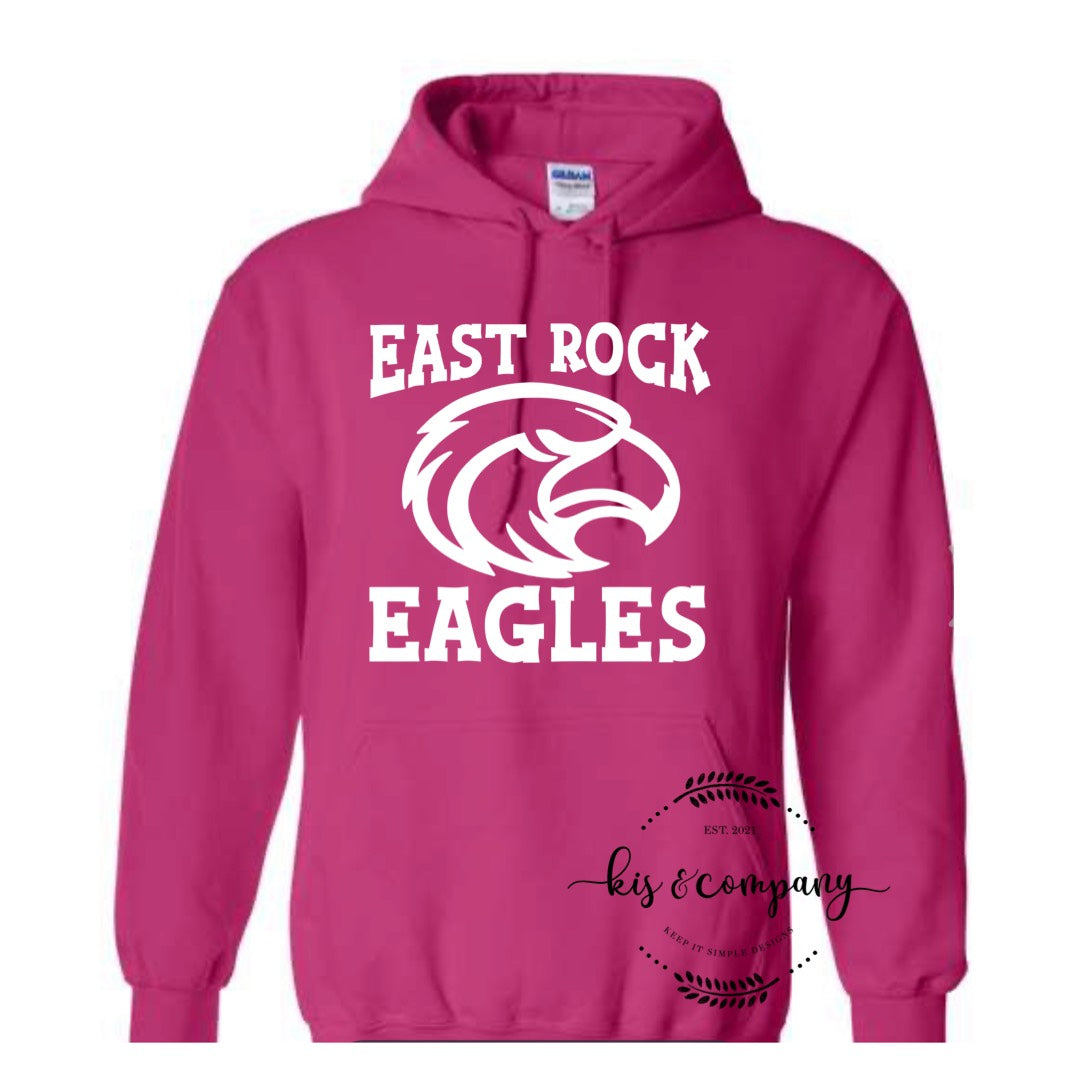 Pink shop eagles hoodie