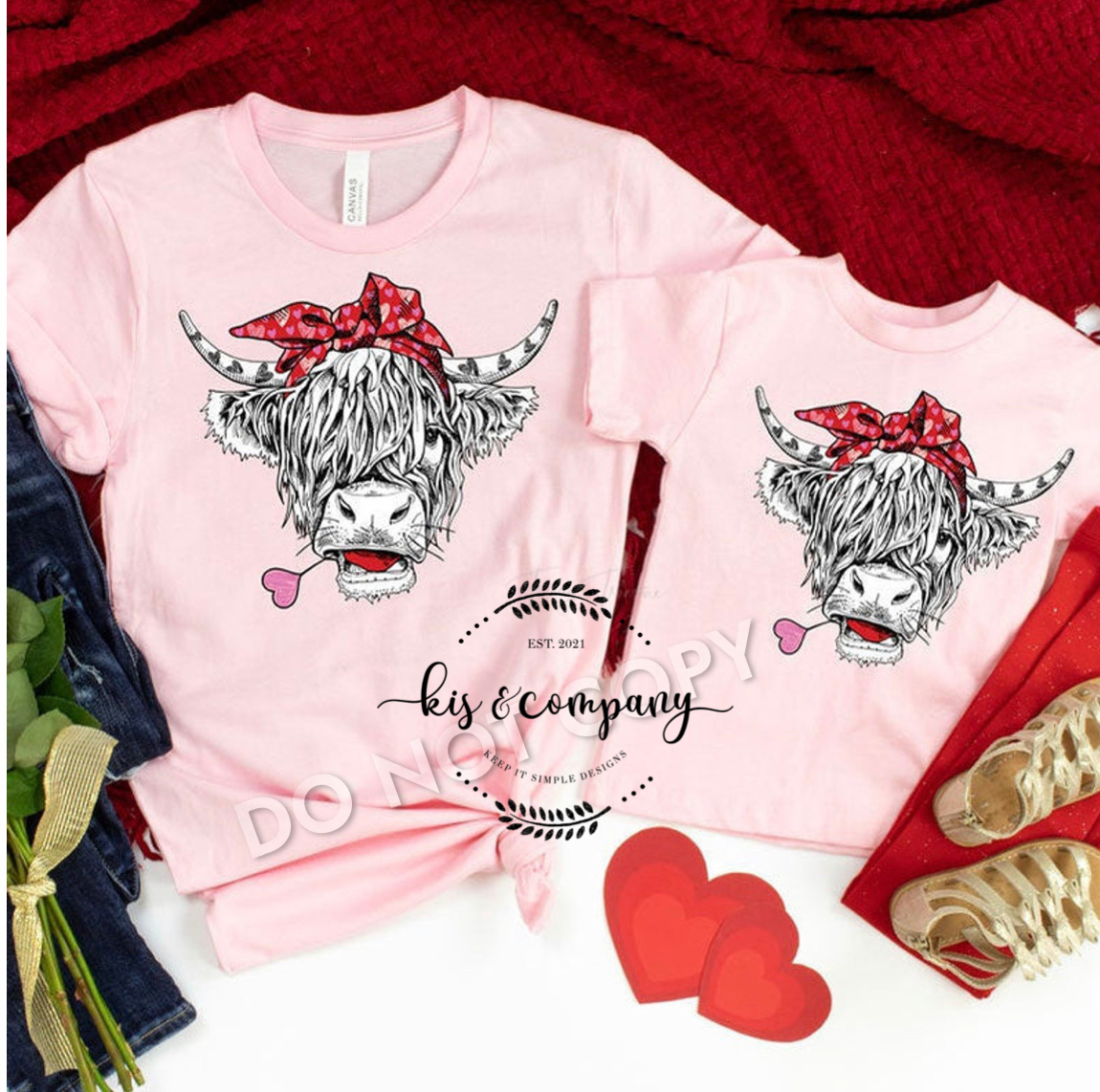 Adult Highland Cow Valentine