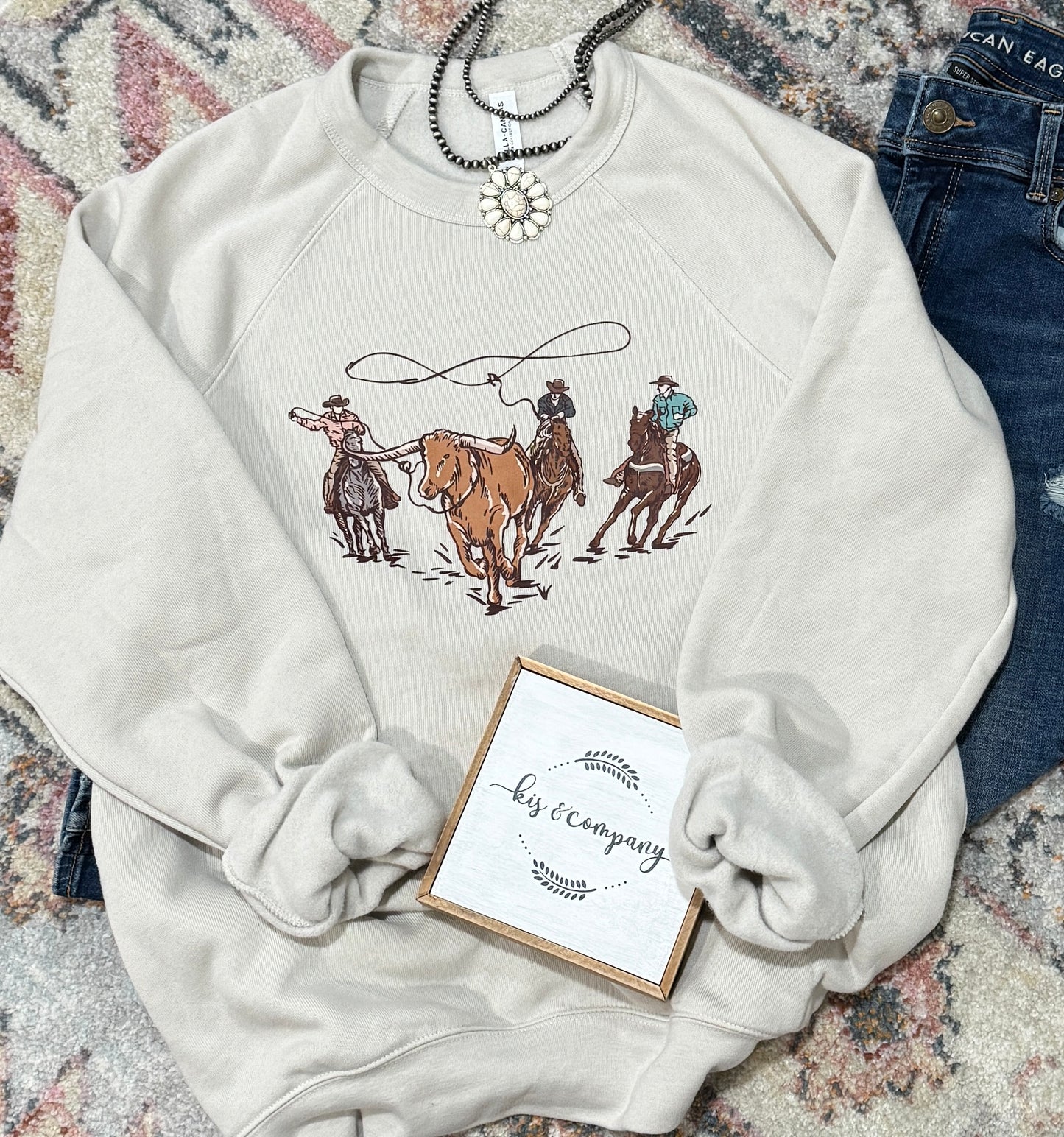 Lasso Cowboys Crewneck