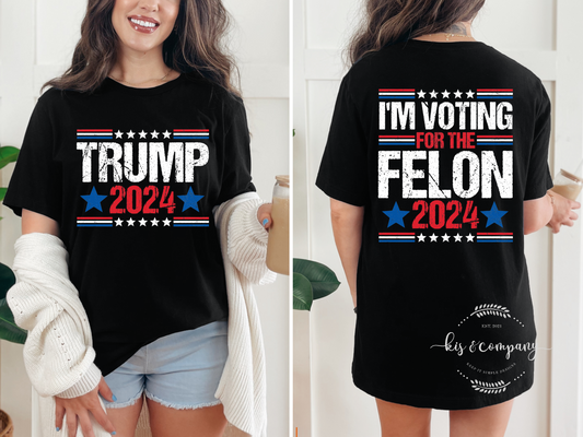 Distressed Trump 2024 - I'm Voting for the Felon