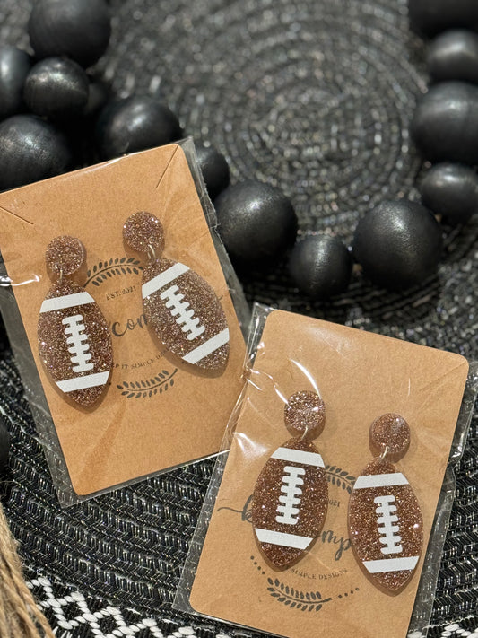 Football earrings