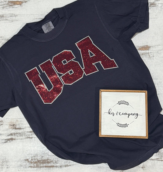 USA Spangle and on navy