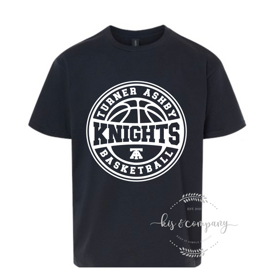 TA Knights Basketball Youth tee