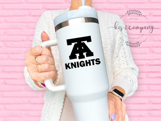 TA Knights Decal - black