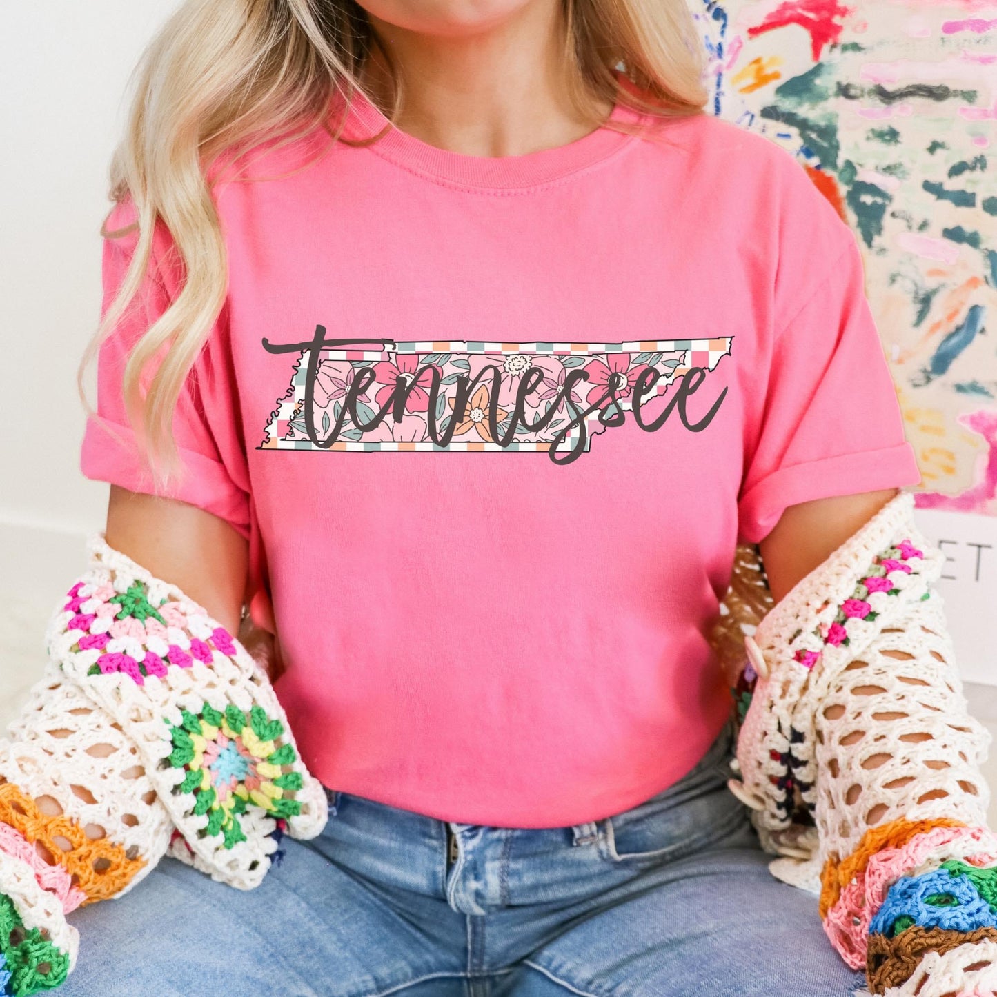 Pink State Tee