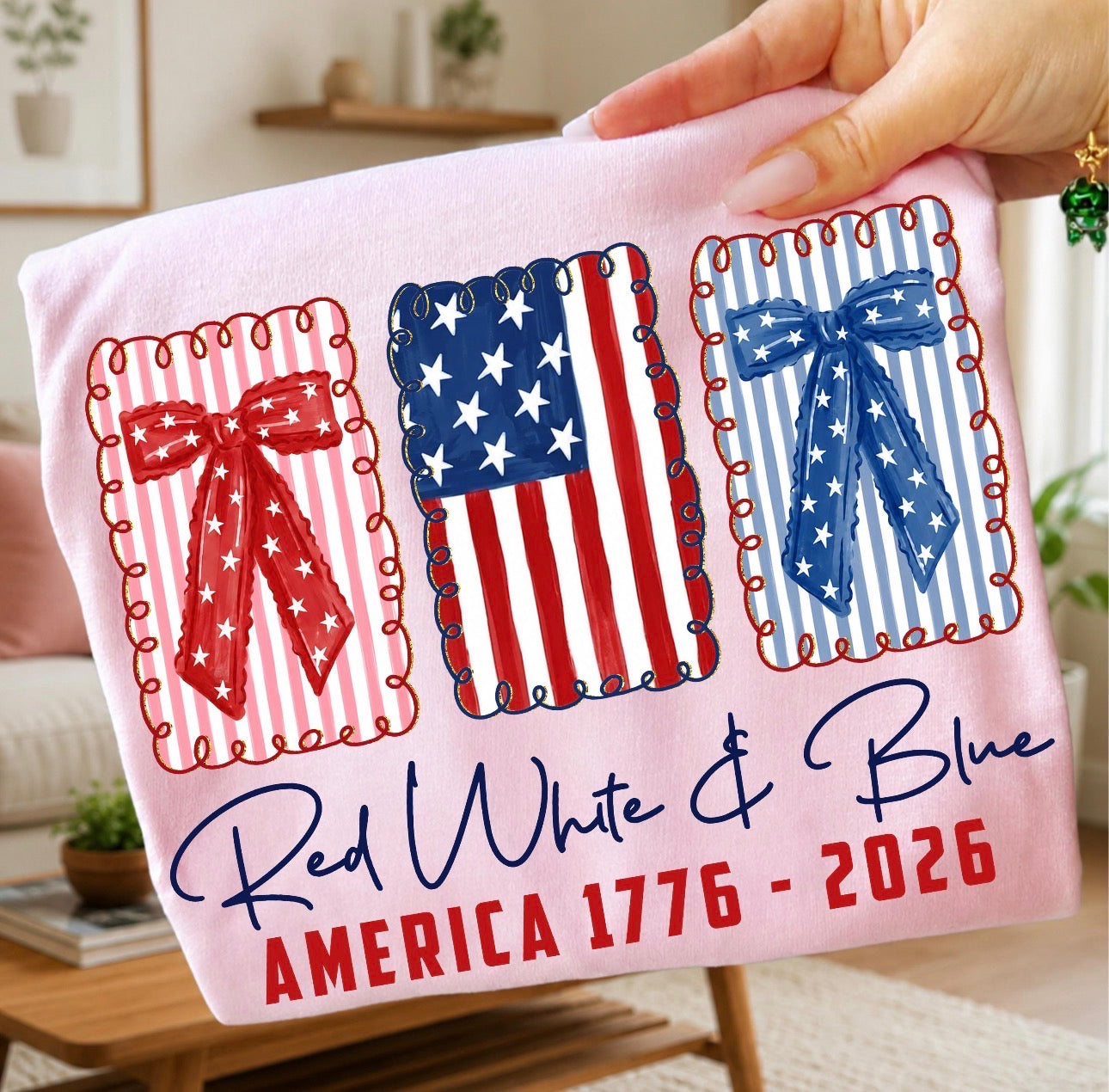 Red White & Blue Bow