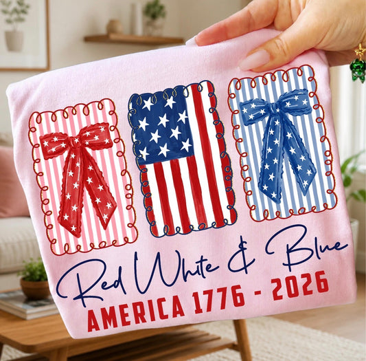 Red White & Blue Bow