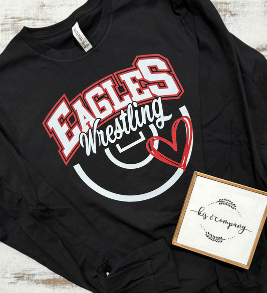 Eagles Wrestling - black