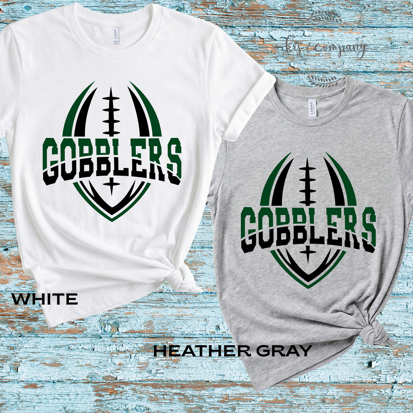 Two-toned Gobblers Football
