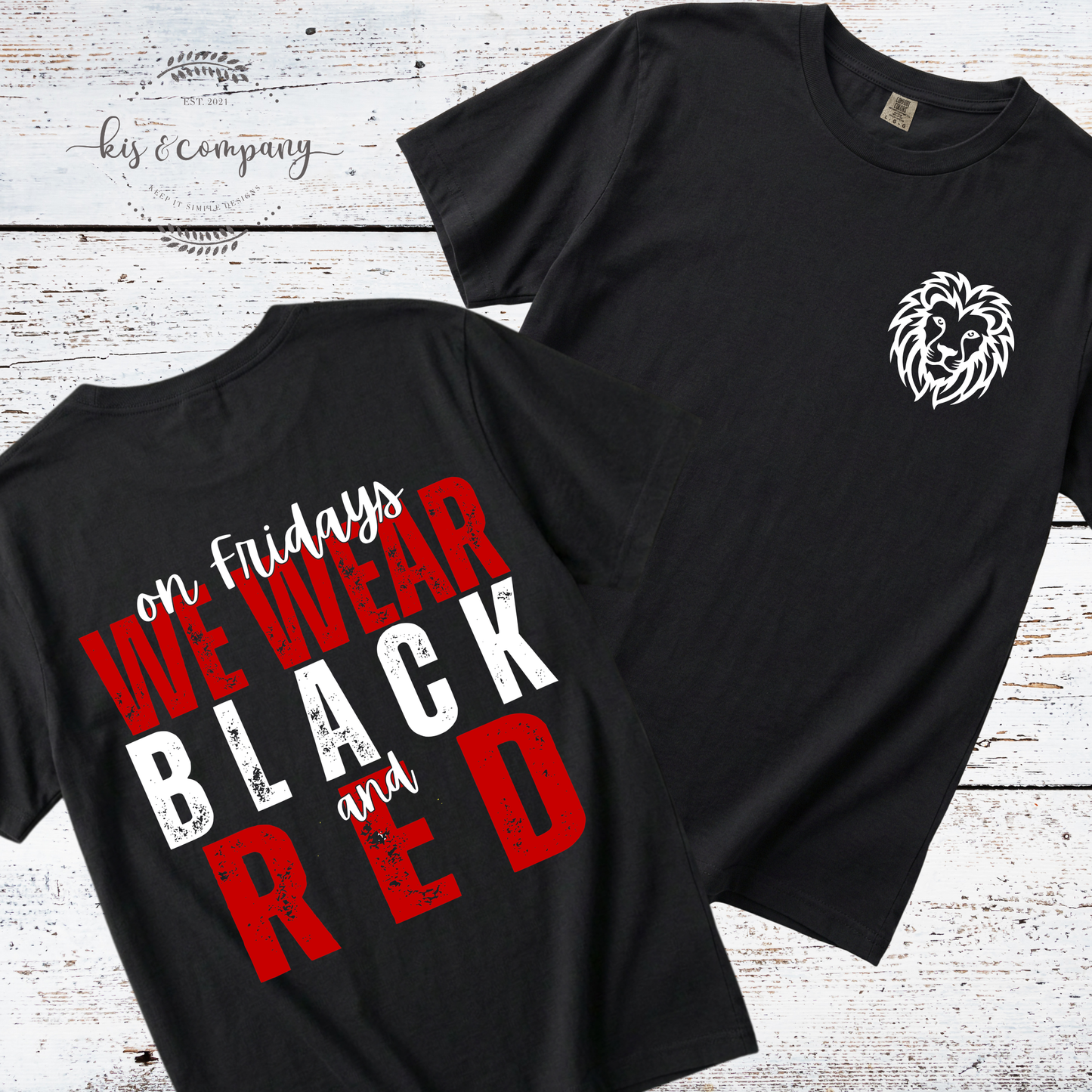 We wear Black & Red - Lions