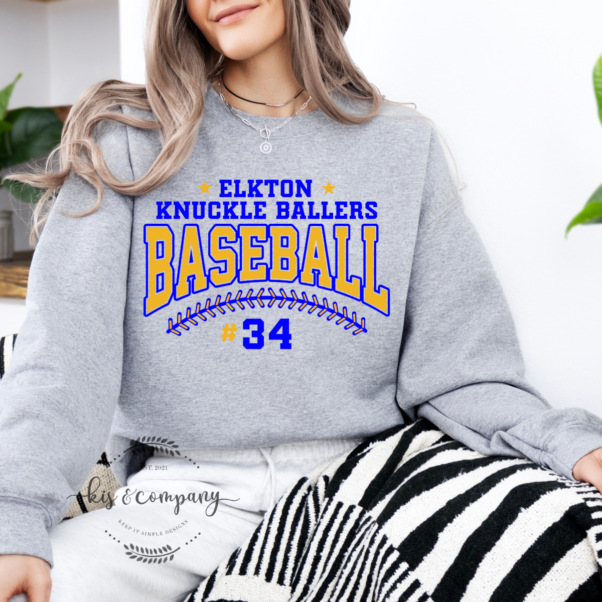 Elkton Knuckle Ballers baseball - custom #
