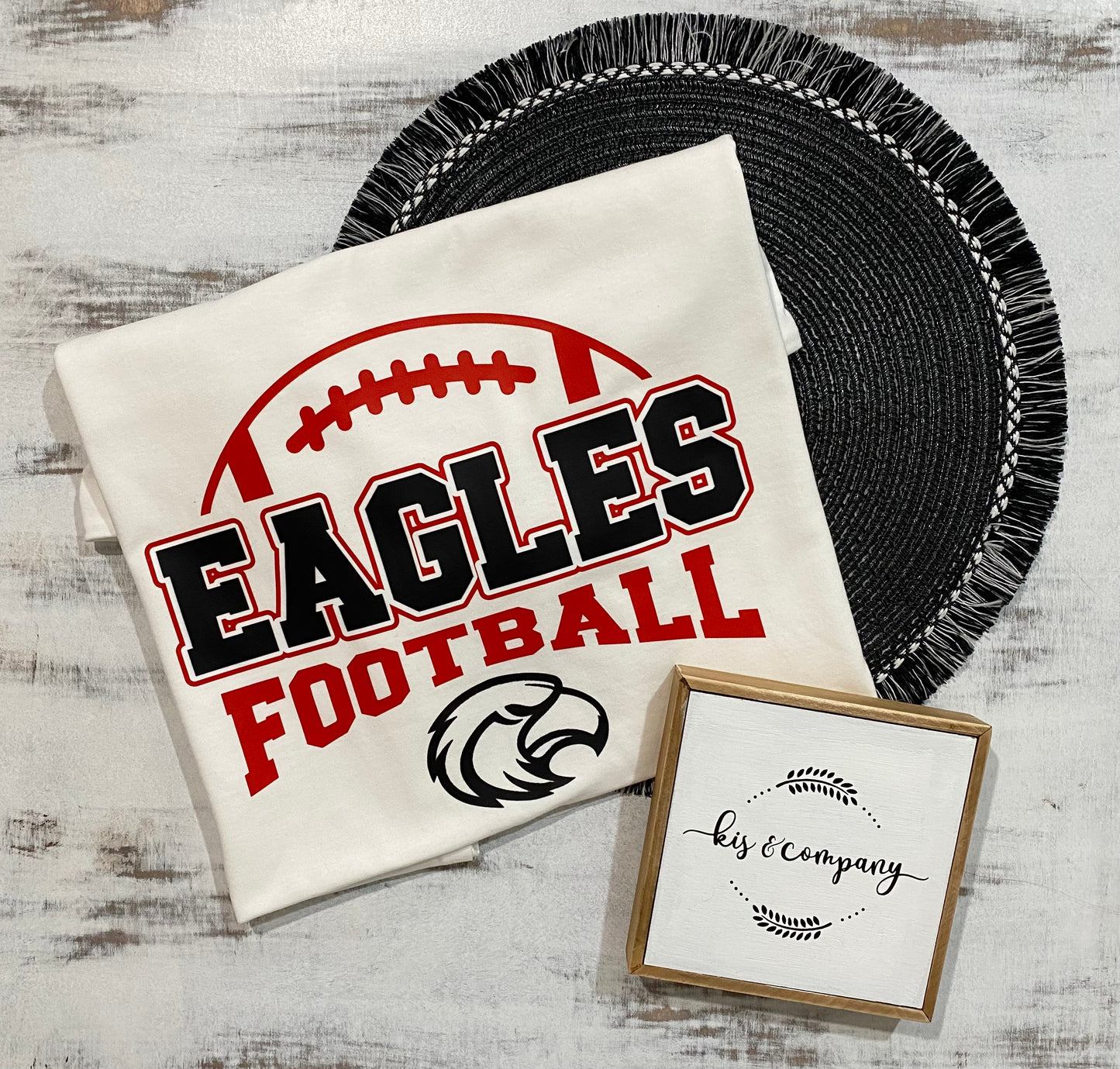 Eagles Football - white