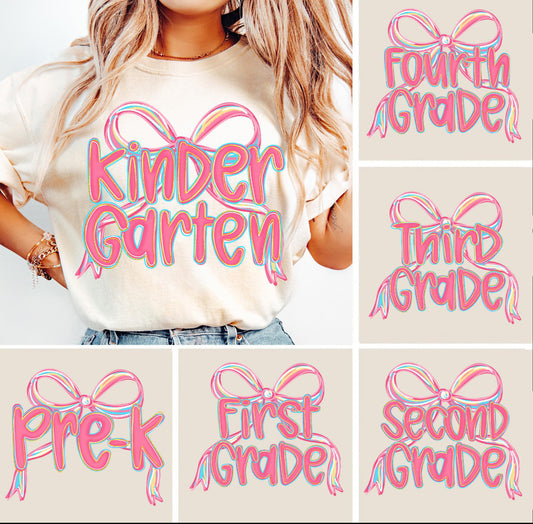 Pink bow 🎀 Grade