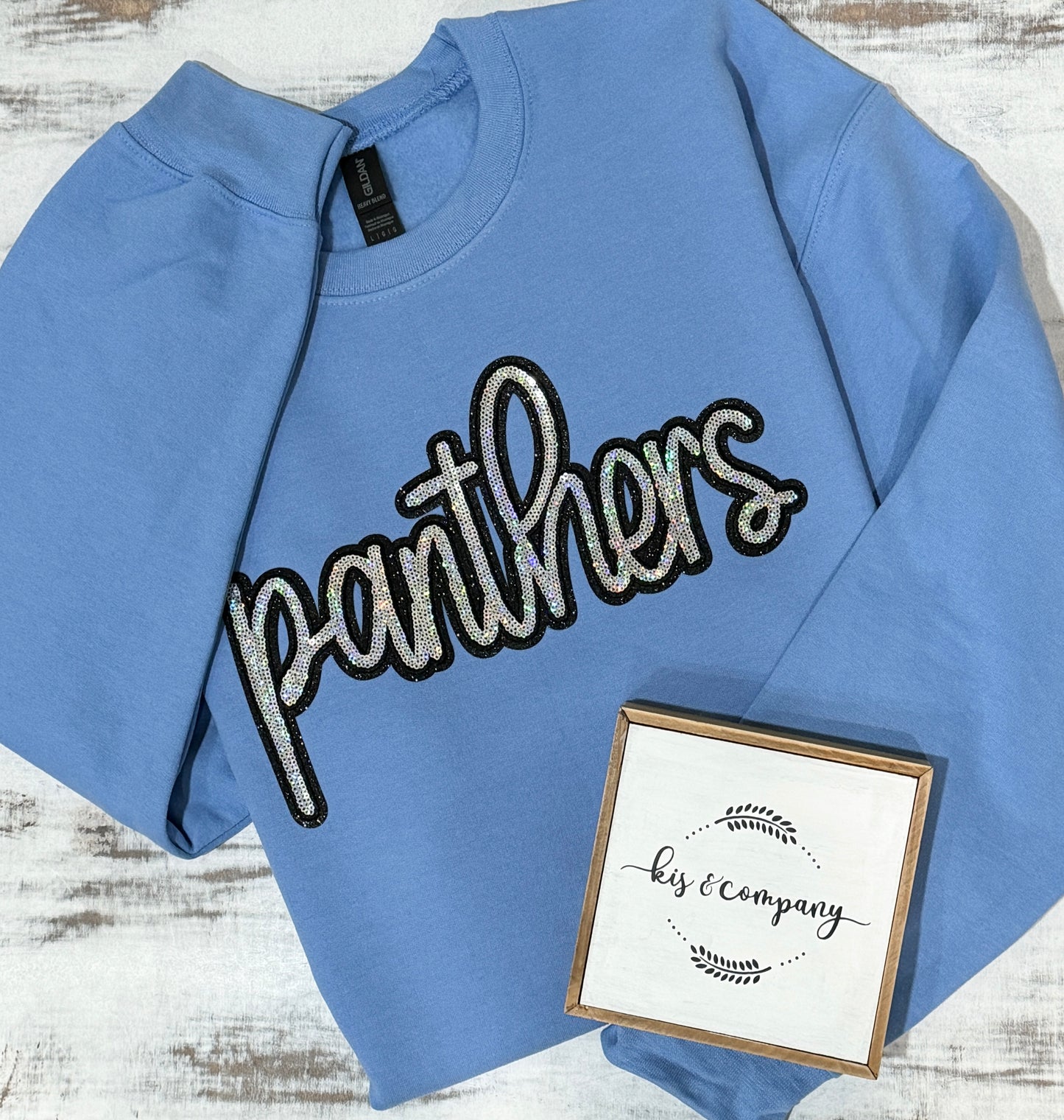 Panthers sequin patch