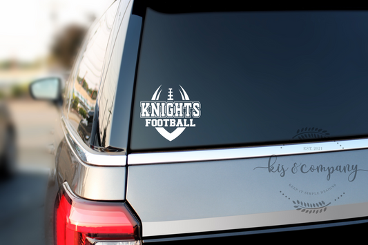 KNIGHTS football Decal