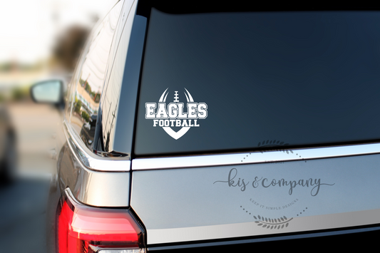 EAGLES football Decal