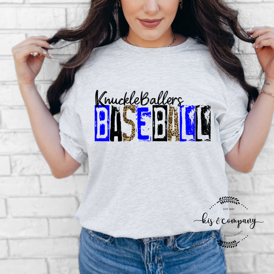 Knuckleballers leopard distressed