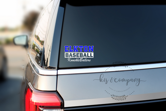 Elkton Baseball decal