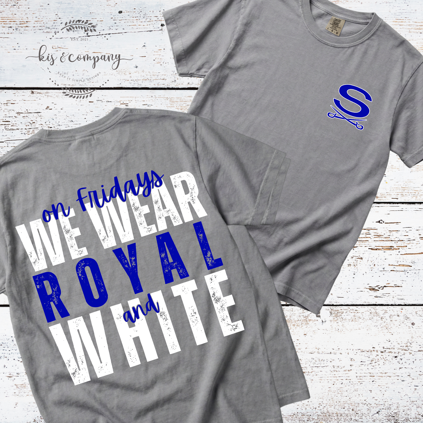 We wear Royal & White