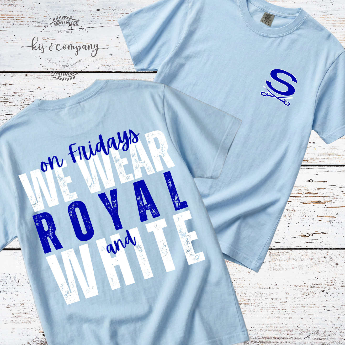 We wear Royal & White