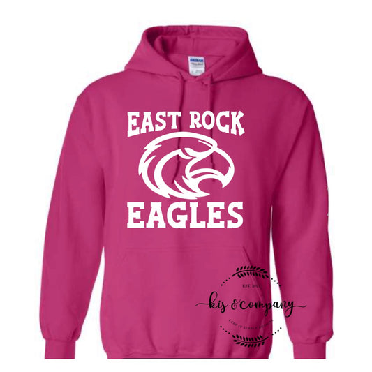 East Rock Eagles Hoodie -  Pink